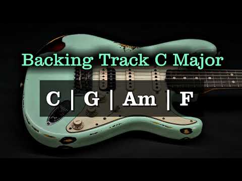 Rock Backing Track C Major | 100 BPM | C G Am F | Guitar Backing Track