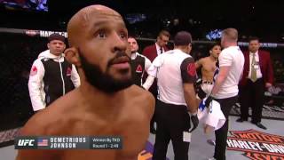 UFC 197: Demetrious Johnson Octagon Interview