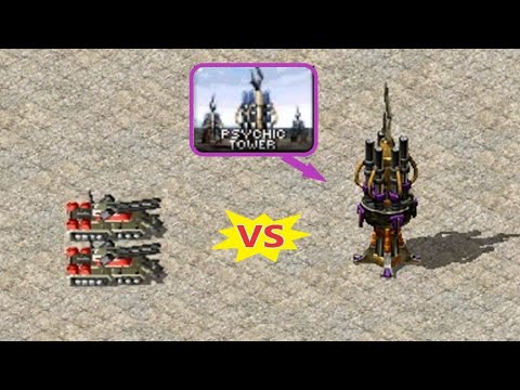 2 Apocalypse vs 1 Psychic Tower - Red Alert 2