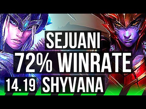SEJUANI vs SHYVANA (JGL) | 72% winrate, 2/2/18 | EUW Master | 14.19