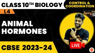CBSE Class 10 Biology | Animal Hormones l Control and Coordination | Class 10th Science Preparation
