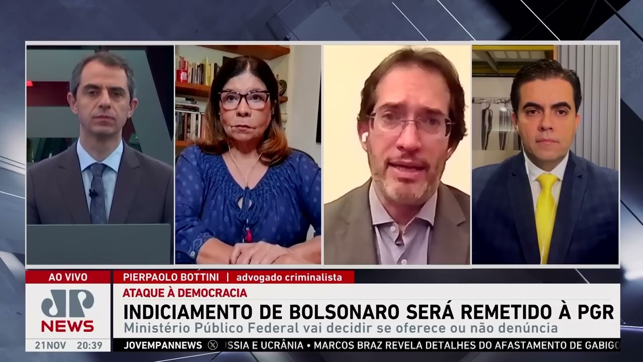 Entrevista Pierpaolo Bottini sobre os indiciamentos de Bolsonaro e seus aliados.