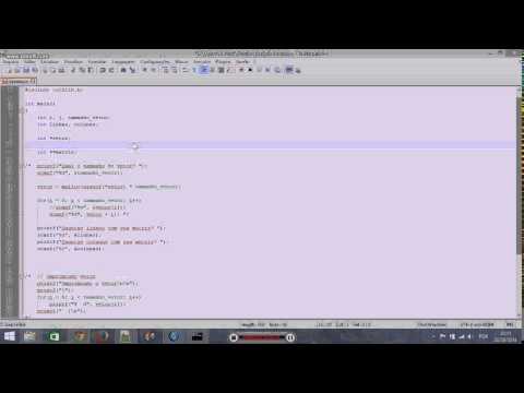 Ponteiros em C - parte 1 : alocação dinâmica de 1 e 2 dimensões