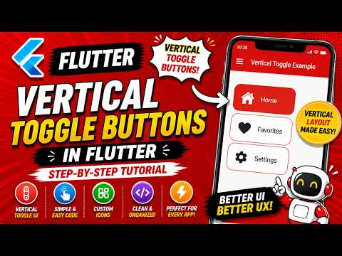 Flutter Android Vertical Toggle Button Tutorial