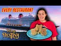I ATE AT EVERY RESTAURANT ON THE DISNEY DESTINY Disney Cruise Line Lion King Palo Enchantè