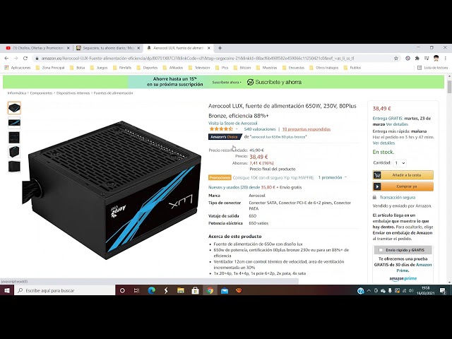 Vídeo relacionado con Aerocool LUX, fuente de alimentación 650W, 230V, 80Plus Bronze, eficiencia 88%+