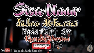 Download lagu SISA UMUR Karaoke - Nada Wanita (Gm) | Video Lirik mp3