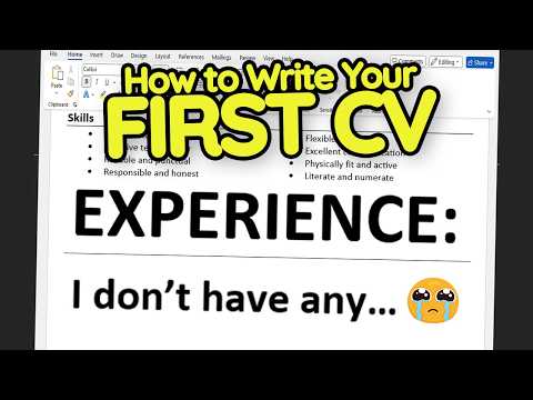 How to Write Your First CV with No Experience