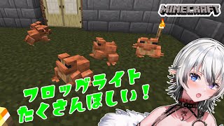 【#マインクラフト】フロッグライト用のマグマキューブトラップ作るぞ！【15】