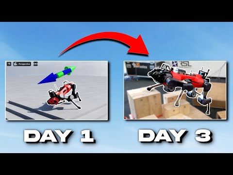 Teaching a Robot to Walk with AI