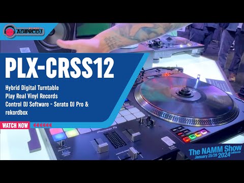 PIONEER DJ PLX-CRSS12 Digital Hybrid Turntable - Serato / rekordbox NAMM '24 | agiprodj.com
