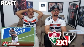 REACT FLUMINENSE 2X1 SÃO PAULO - MAIS UMA DERROTA E PARTIDA HORRIVEL! BRASILEIRAO 2026