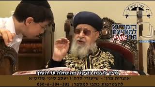 תיעוד נדיר: רגעים לפני קריאת המגילה, סימן מרן זצ"ל לנכדו לגשת אליו... מה אמר לו? (מורשת מרן) - התמונה מוצגת ישירות מתוך אתר האינטרנט יוטיוב. זכויות היוצרים בתמונה שייכות ליוצרה. קישור קרדיט למקור התוכן נמצא בתוך דף הסרטון