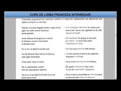 Curs de limba Franceza Intermediari (tema+vocabular) - Lectia 20
