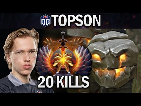 OG.TOPSON TINY WITH 20 KILLS - DOTA 2 7.27 GAMEPLAY