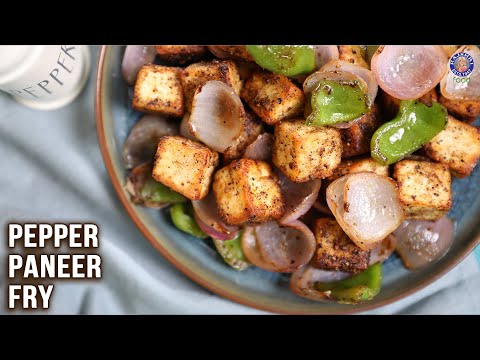 Pepper Paneer Fry Recipe | Fried Pepper Paneer | Paneer Starter Recipes | Quick & Easy | Varun