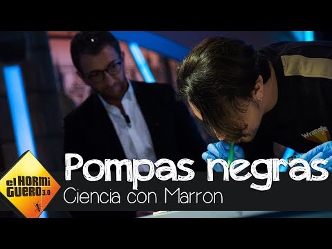 Marron nos descubre las pompas de jabón negras - El Hormiguero 3.0
