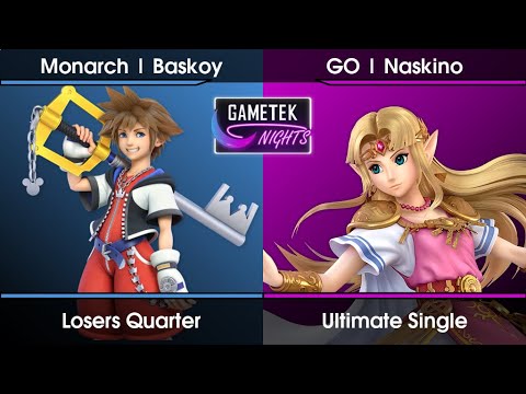 Gametek Night 2023.17 - Baskoy (Sora,Mewtwo) Vs. Naskino (Zelda) SSBU Ultimate Tournament