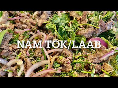 Carne Grelhada Fatiada Nam Tok/Laab