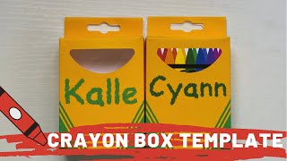 Crayon Box Template | Make it with Cricut | Tam’s Sweet Life