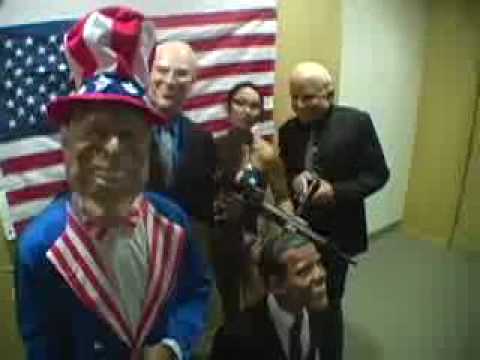 "Battlemonger" by Jaded Patriots or How Obama saves the world from George W. Bush  (GAG REEL)