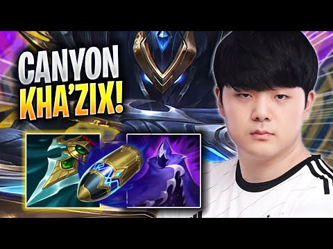 CANYON PERFECT GAME WITH KHA'ZIX! - DK Canyon Plays Kha'zix JUNGLE vs Hecarim! | Season 2023