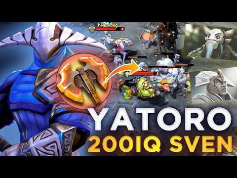 YATORO WTF 200IQ Situational Battle Fury Build Sven  7.31d Dota 2