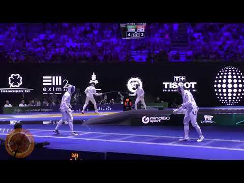 Budapest Worlds SME 2019 - L16 - Borel FRA v Gustin FRA