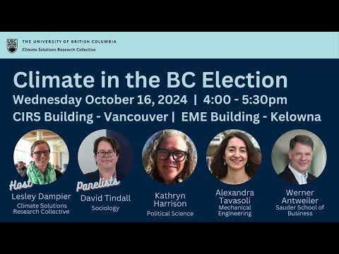 Climate in the BC Election - Event Recording