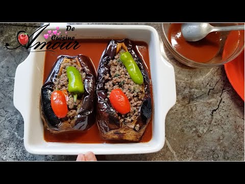 Turkish stuffed eggplants