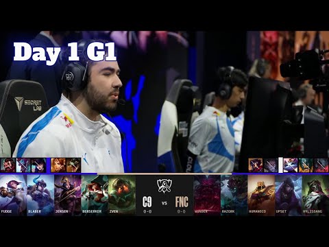 C9 vs FNC | Day 1 LoL Worlds 2022 Main Group Stage | Cloud 9 vs Fnatic - Groups full game