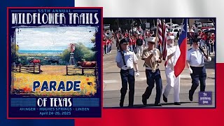 🔴LIVE Hughes Springs Wildflower Trails of Texas Parade!