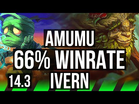 AMUMU vs IVERN (JNG) | 66% winrate | BR Grandmaster | 14.3