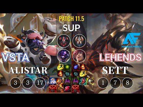 HLE Vsta Alistar vs AF Lehends Sett Sup - KR Patch 11.5