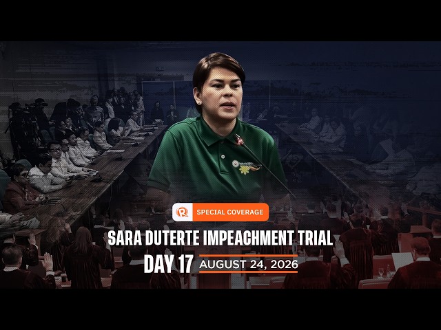 SPECIAL COVERAGE: Impeachment trial of Sara Duterte