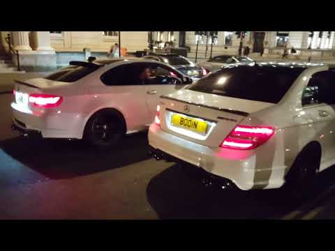 BMW M3 VS Mercedes C63 AMG - Exhaust Sound BATTLE! E92 VS W204 Engine! Insane REVS! Pure V8 BATTLE!