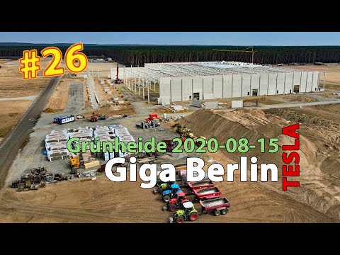 #26 Tesla Giga Berlin • 2020-08-15 • Gigafactory 4K