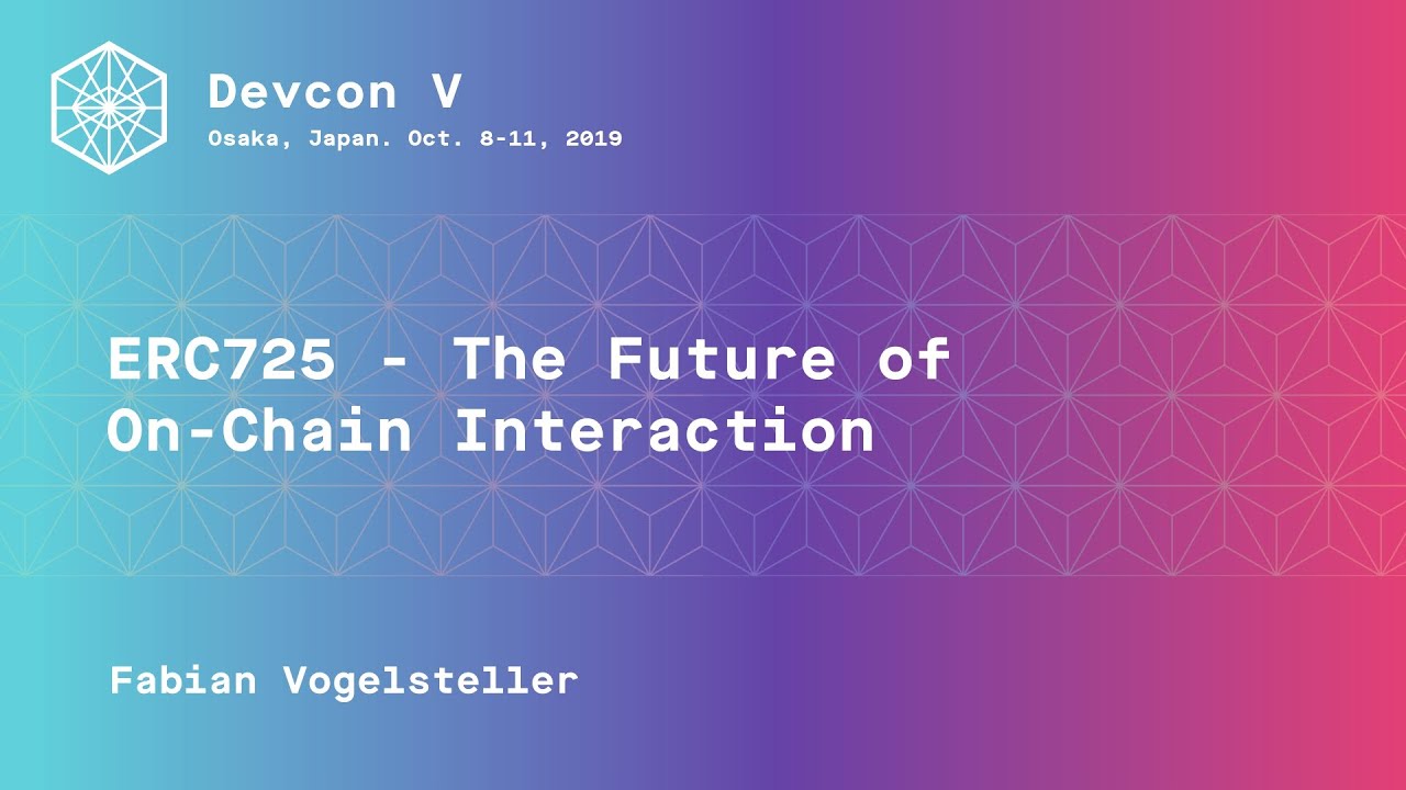 ERC725 - The future of on chain interaction preview