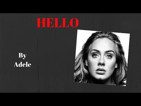 LISTEN & TRANSLATE - HELLO (Adele)