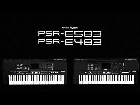 Yamaha stellt die neuen tragbaren Keyboards PSR-E483 und PSR-E583 vor.