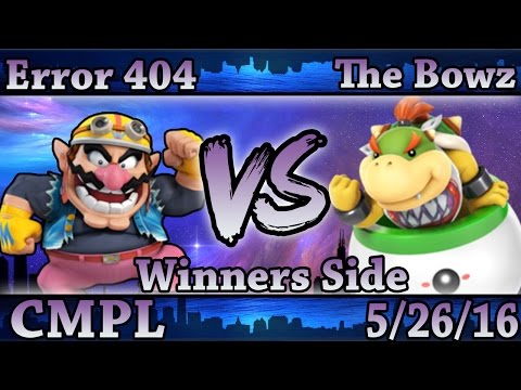 CMPL 3 - Error 404 (Wario) Vs The Bowz ( Bowser Jr.) Smash Wii U Winners Side - Smash 4