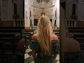 The Italian Catholic Church Shorts Short Barefoot Girl Italia Liguria Gorleri Prayer