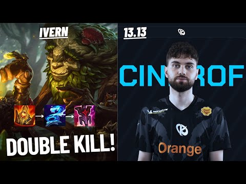 KC CINKROF: IVERN VS REK’SAI (JGL) - DOUBLE KILL - EUW MASTER 493 LP - PATCH 13.13