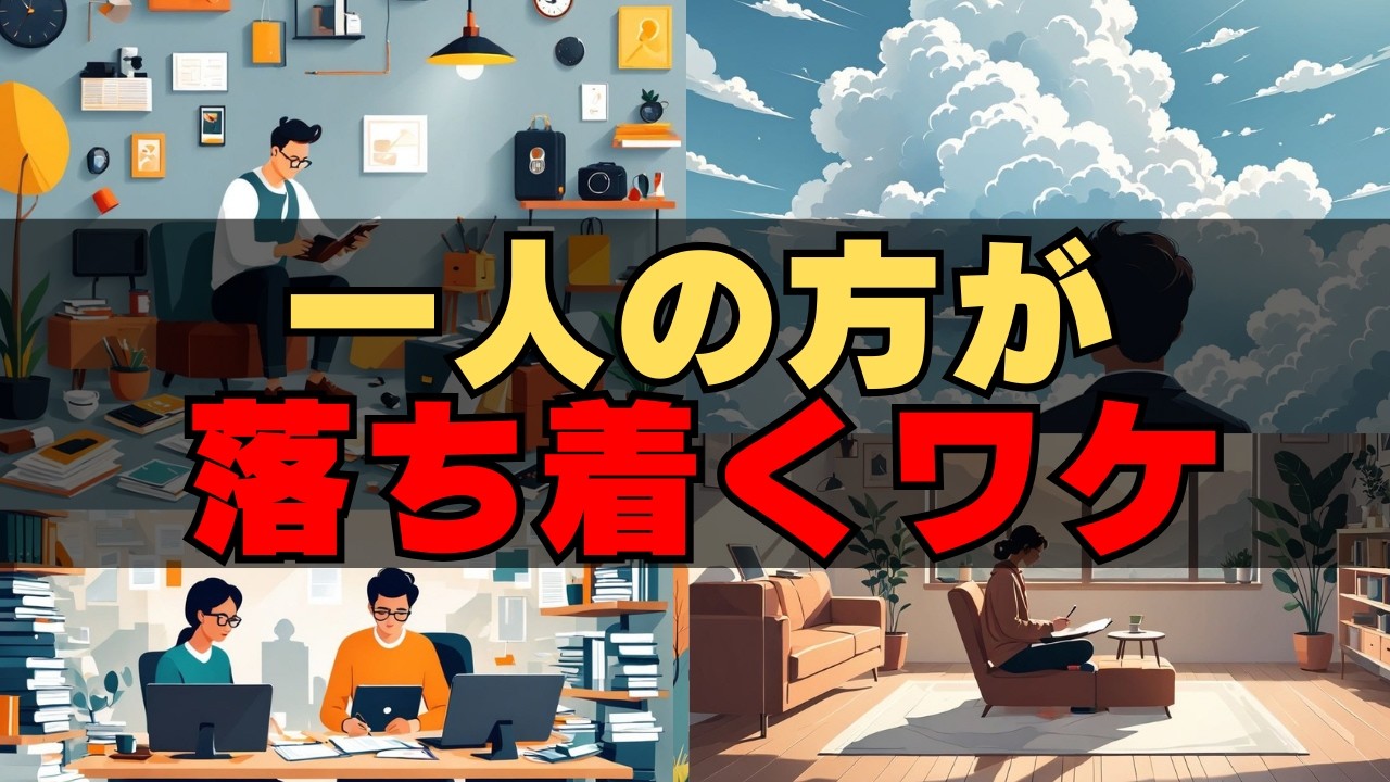 【実は優秀】一人の方が落ち着く人の心理状況