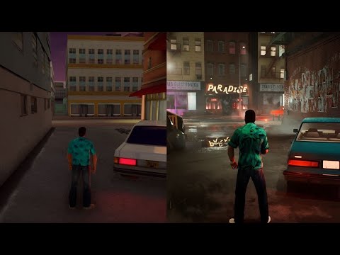 GTA Graphics | GTA Vice City Remake - Rockstar VS Teaserplay [ Unreal Engine 4 vs Unreal Engine 5 ]