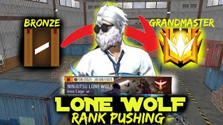LONE WOLF RANK PUSHING 😰⚡️
