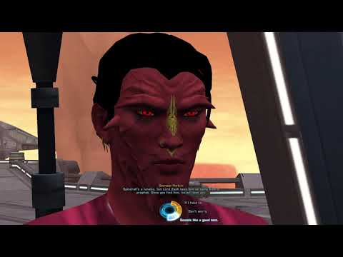 Swtor Sith Inquisitor Storyline Chapter 1 Part 1 Korriban Story Part 1 of 2 (Raw Footage)