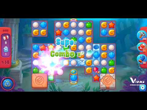 Fishdom. 9195 hard level no boosters and diamonds. 21 move