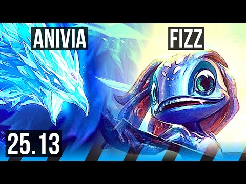 ANIVIA vs FIZZ (MID) | Legendary, 1200+ games | KR Master | 25.13