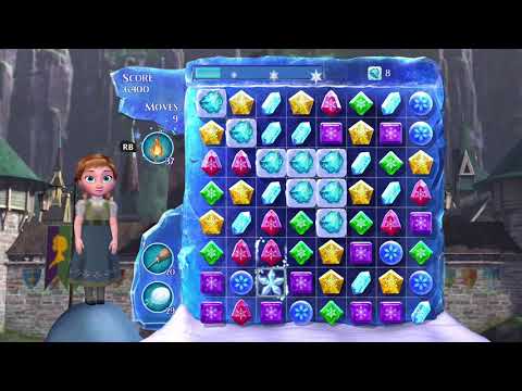 Frozen Free Fall: Snowball Fight Level 36 Walkthrough - No Power Ups